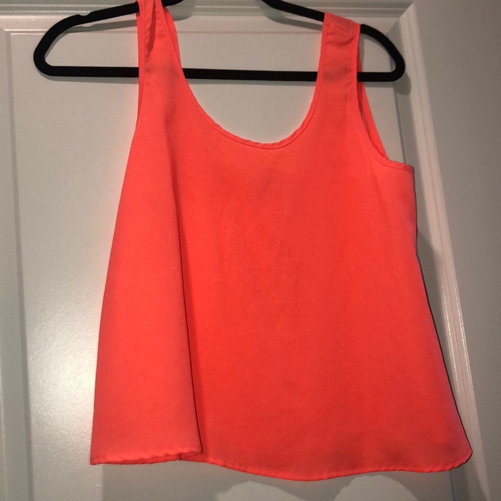 Neon Coral Blouse